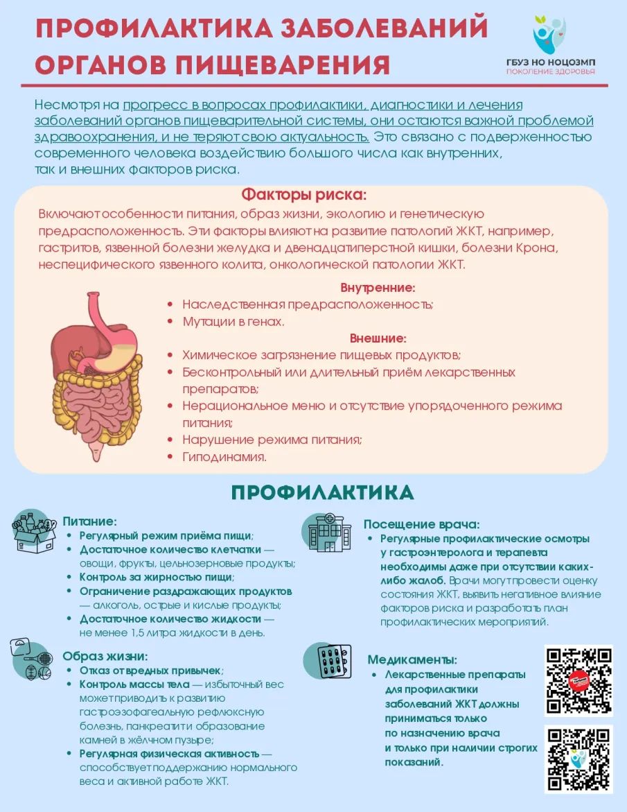 Профилактика заболеваний органов пищеварения